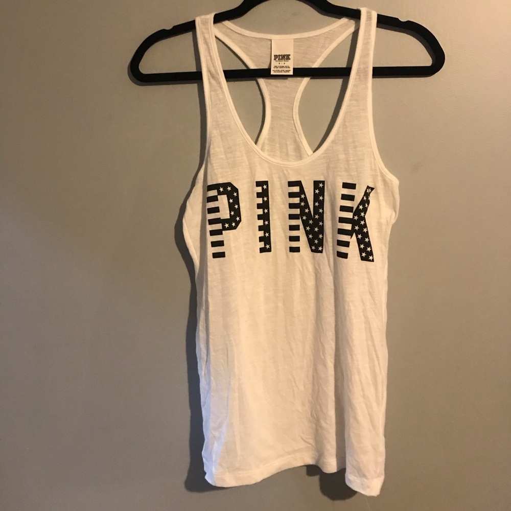 Victoria’s Secret pink patriotic tank top small